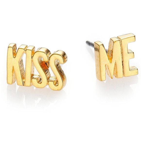 NEW Kiss Me Kate Spade New York Asymmetrical Wedding Studs - Picture 1 of 3